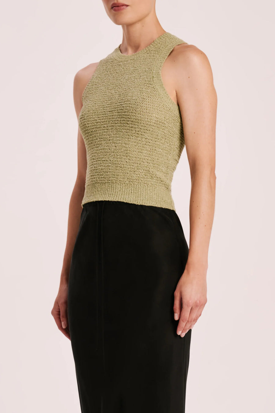 Ember Knit Tank in Lime