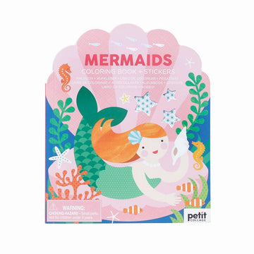 Colouring Book with Stickers - Mermaids - Kohl and Soda