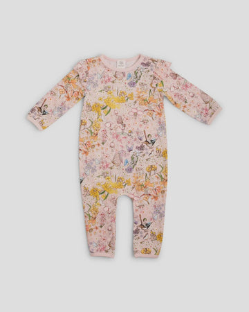 Shop May Gibbs Scout Frill Onesie Rainbow Floral - At Kohl and Soda | Ready To Ship!