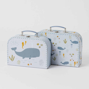 Shop Ocean Suitcase Set - At Kohl and Soda | Ready To Ship!
