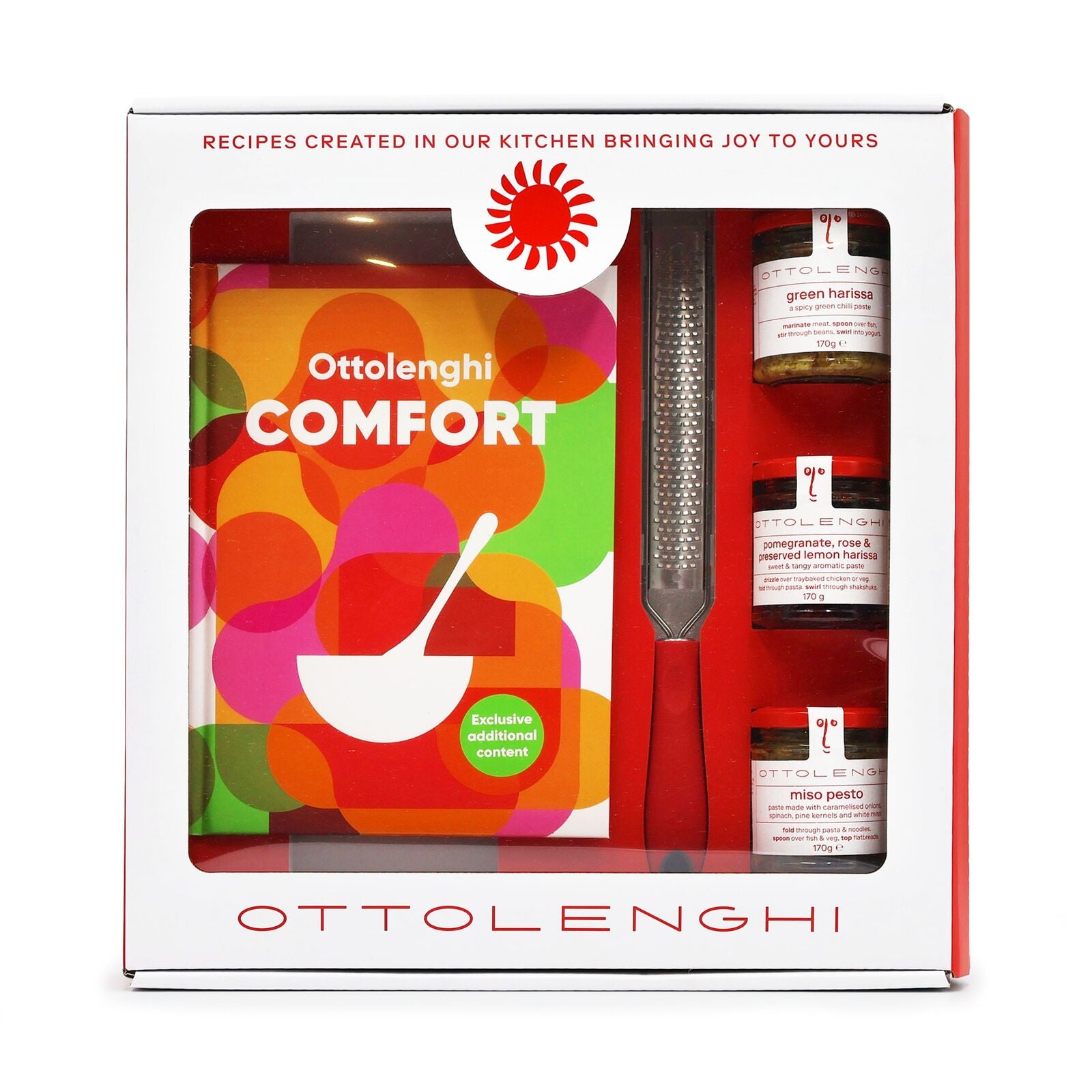 Ottolenghi COMFORT Book, Grater & Pantry Gift Set 510g