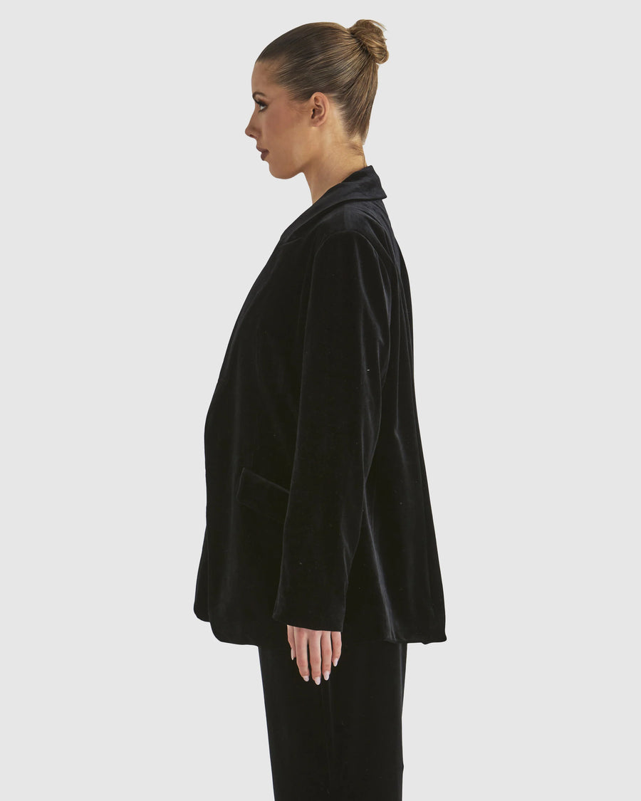 Mustang Sally Velvet Jacket Black