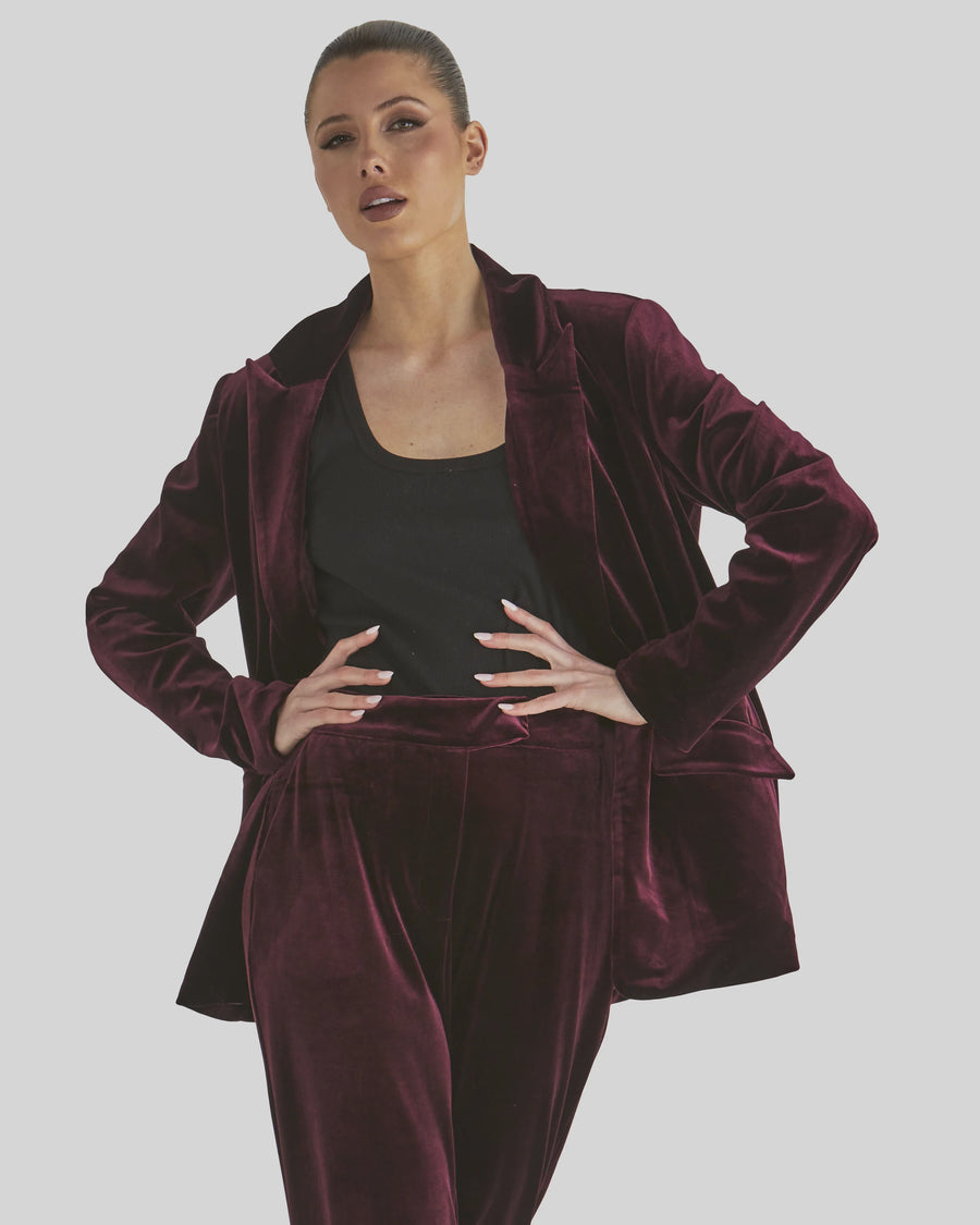 Mustang Sally Velvet Jacket Wine