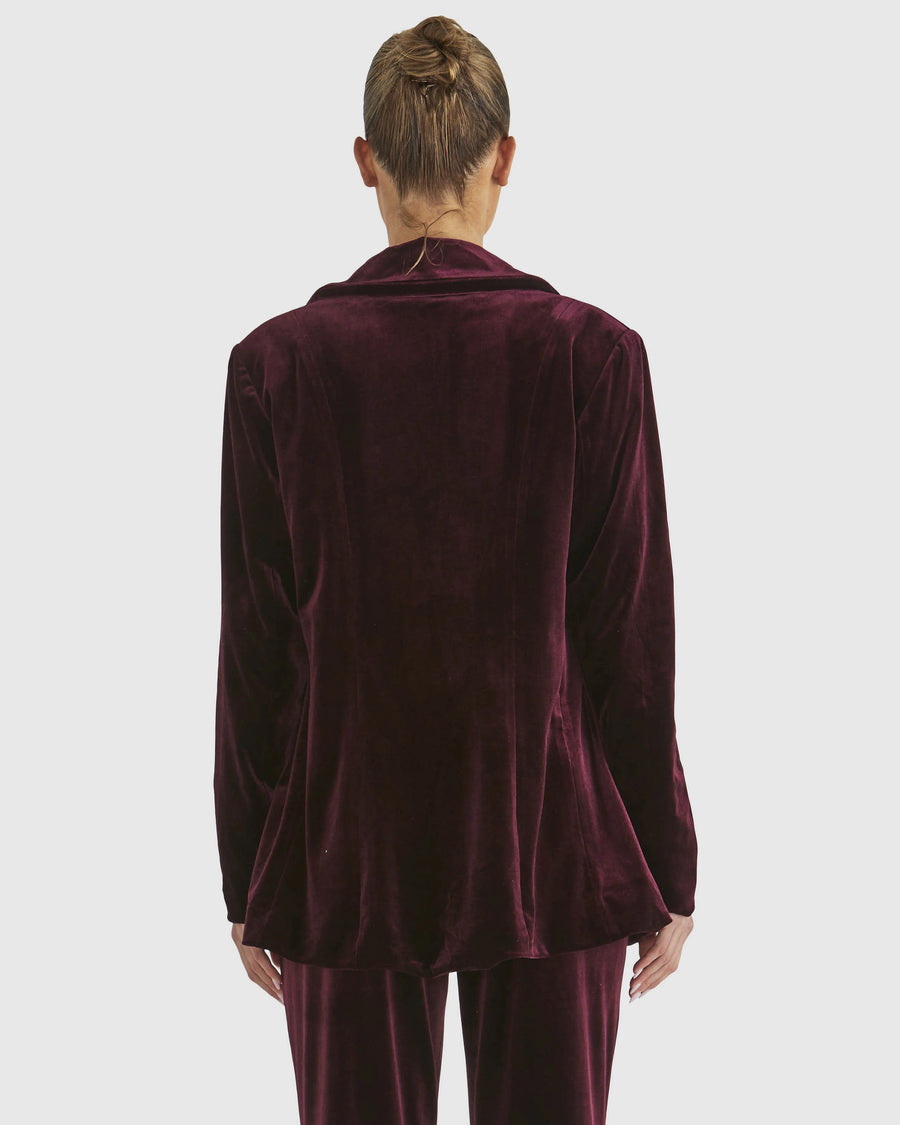Mustang Sally Velvet Jacket Wine