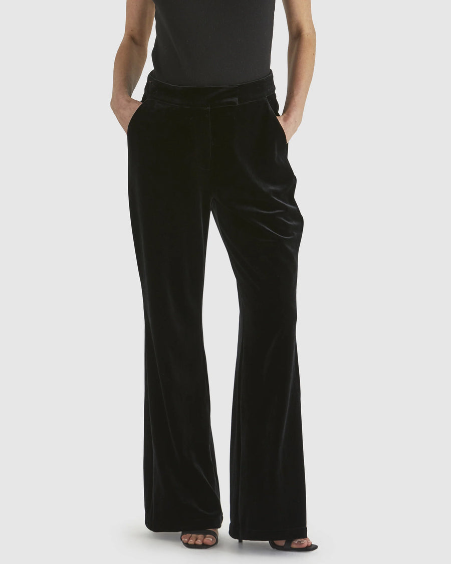 Mustang Sally Velvet Pants Black