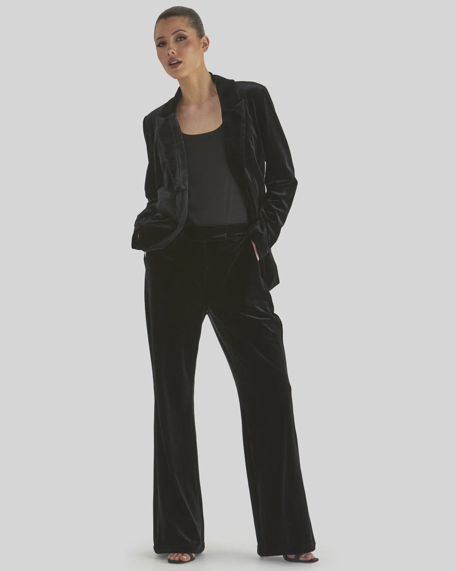 Mustang Sally Velvet Pants Black