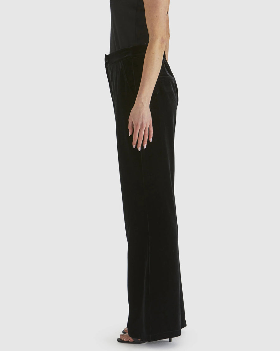 Mustang Sally Velvet Pants Black