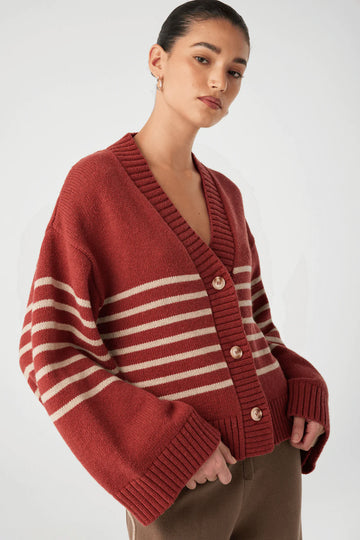 Aiko Cardigan - Half Red