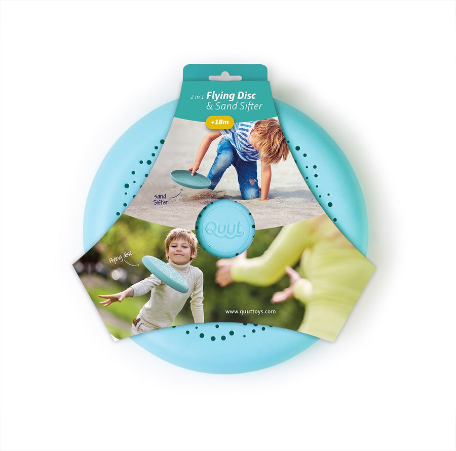 Flying disc + Sand Sifter - Vintage Blue