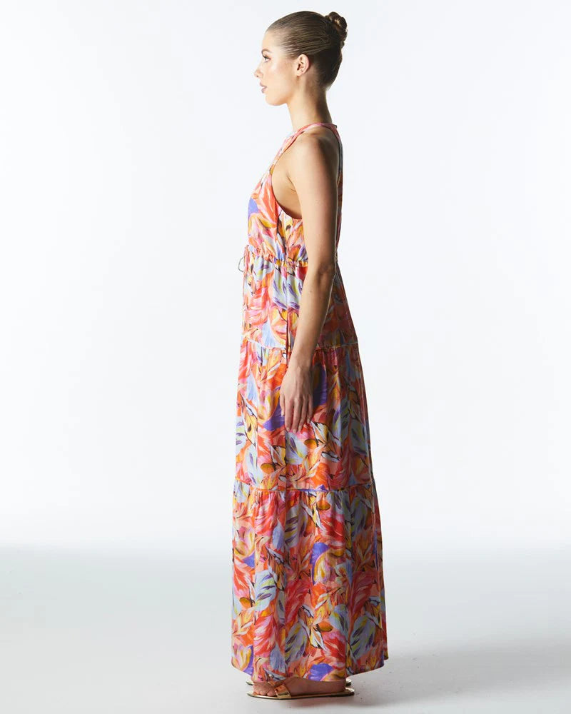 Midsummer Halter Maxi Dress