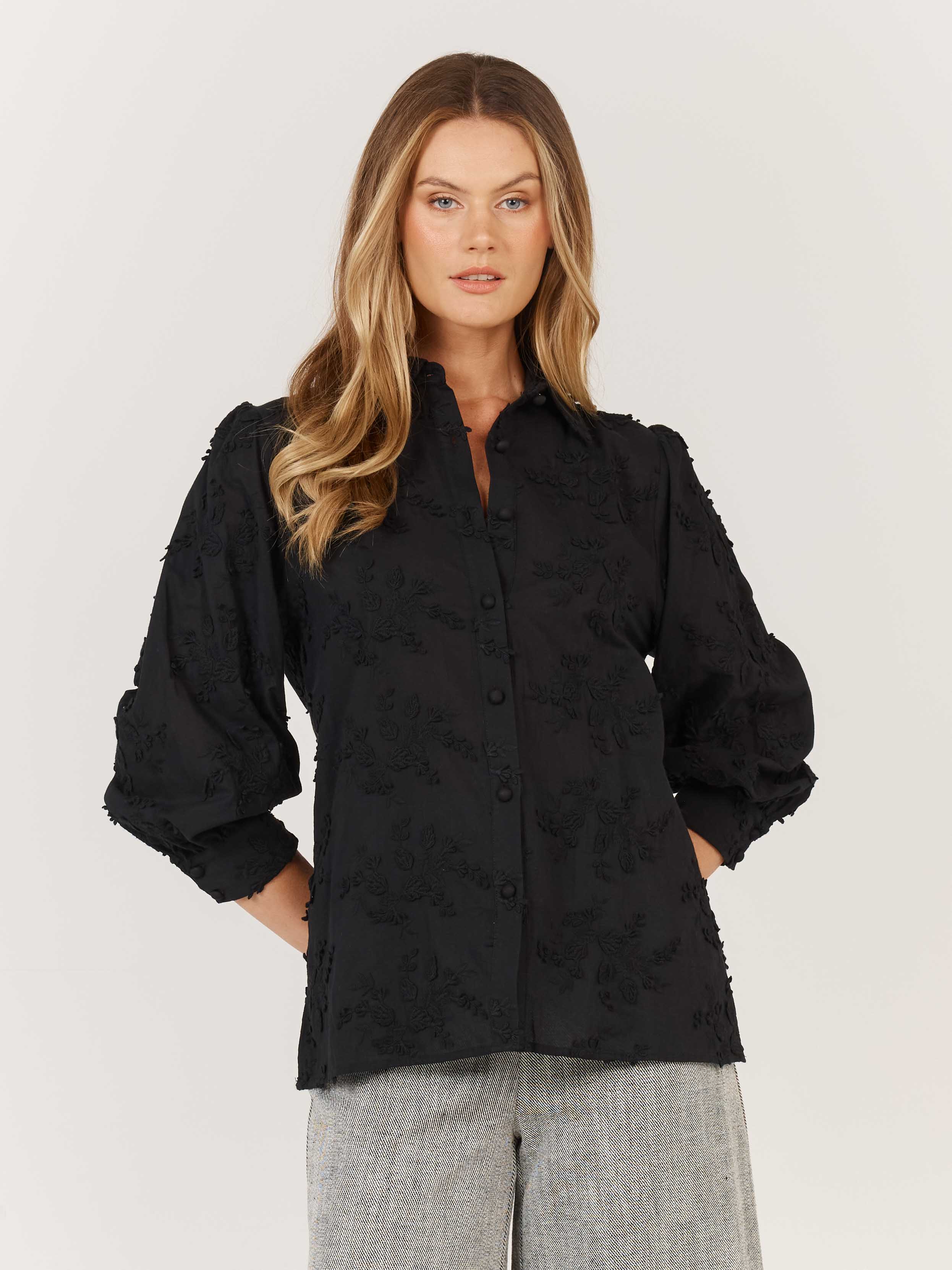 Gardenia Shirt Black