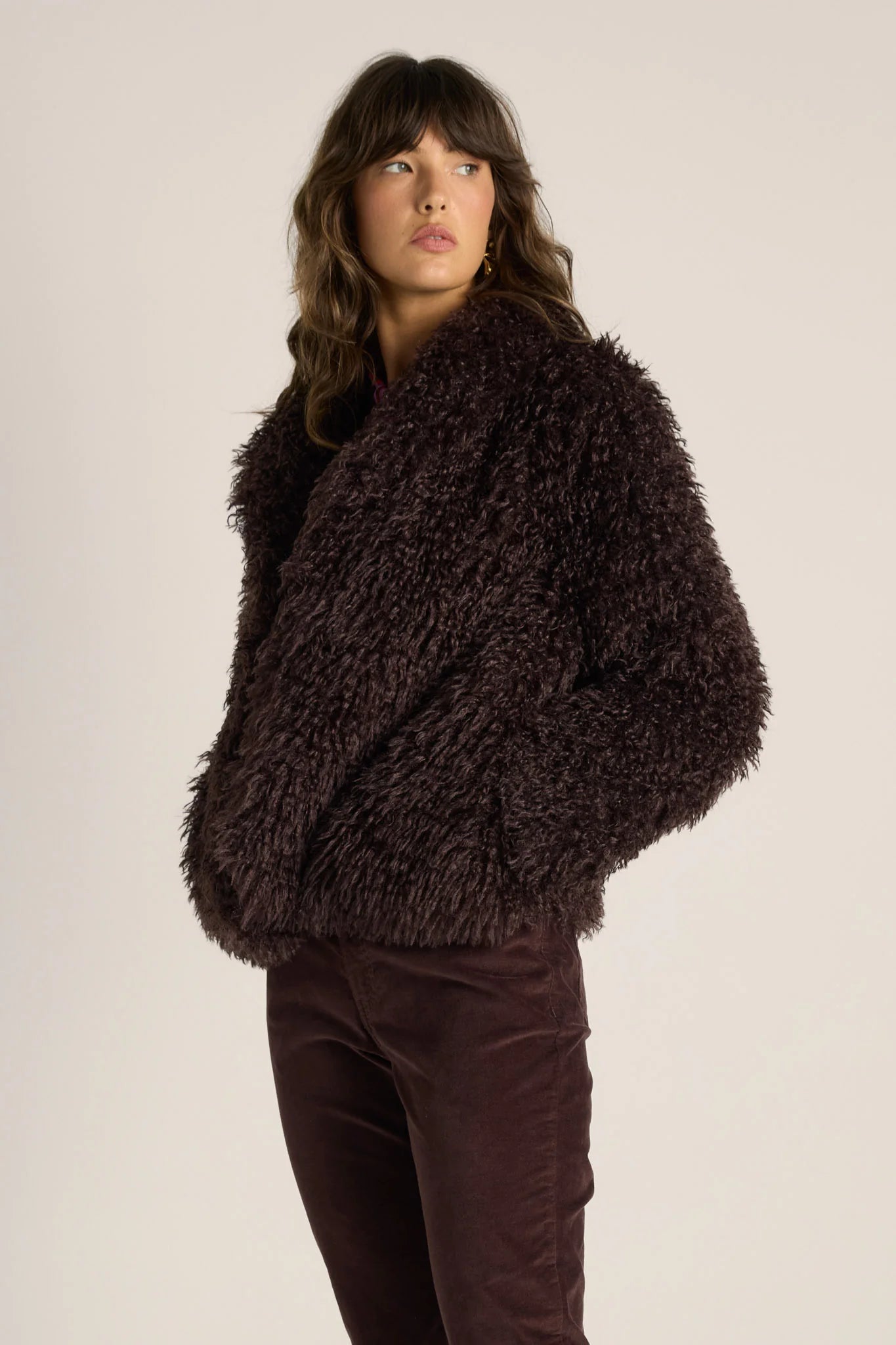 Wynn Cropped Fur Jacket