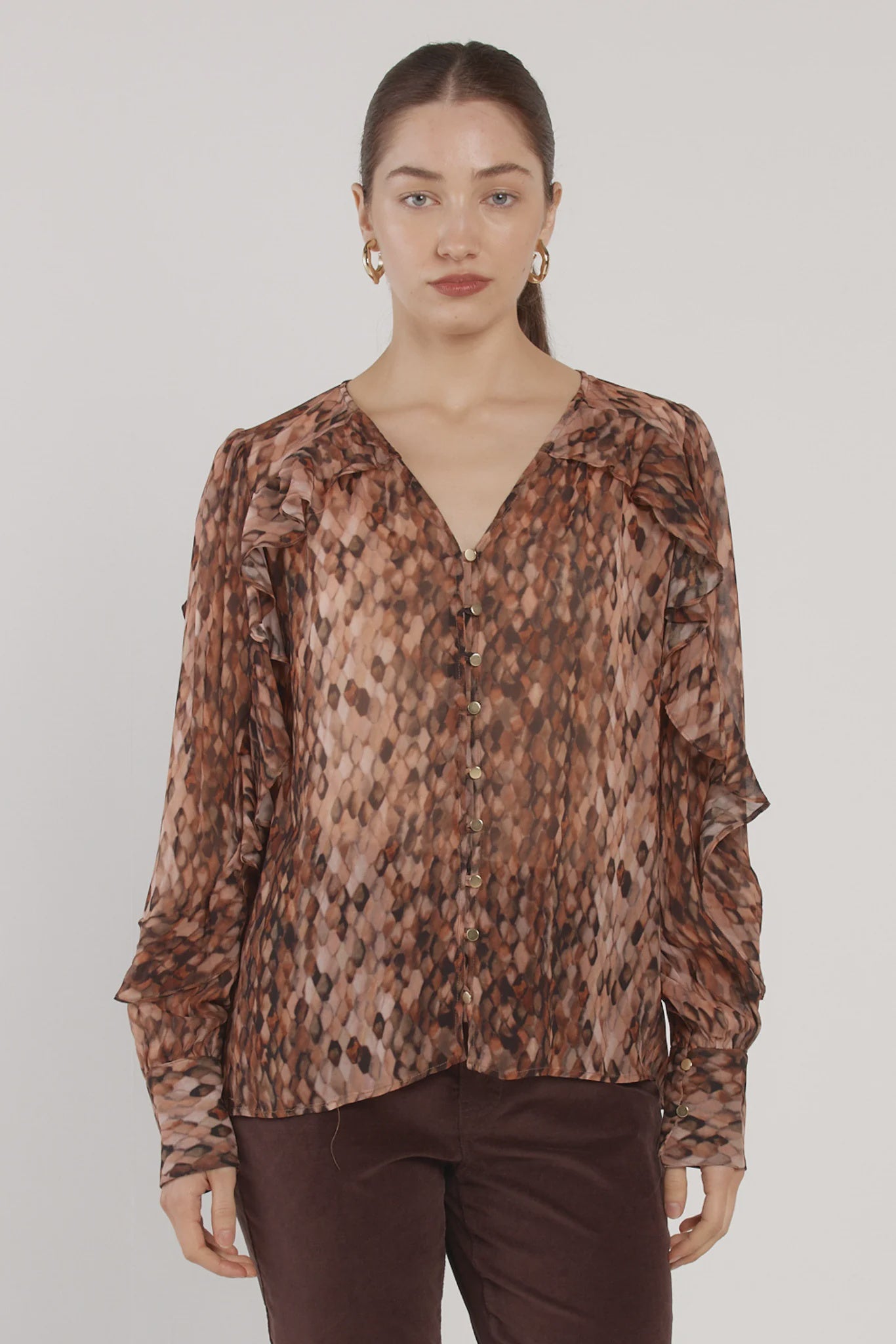 Odette Ruffle Blouse