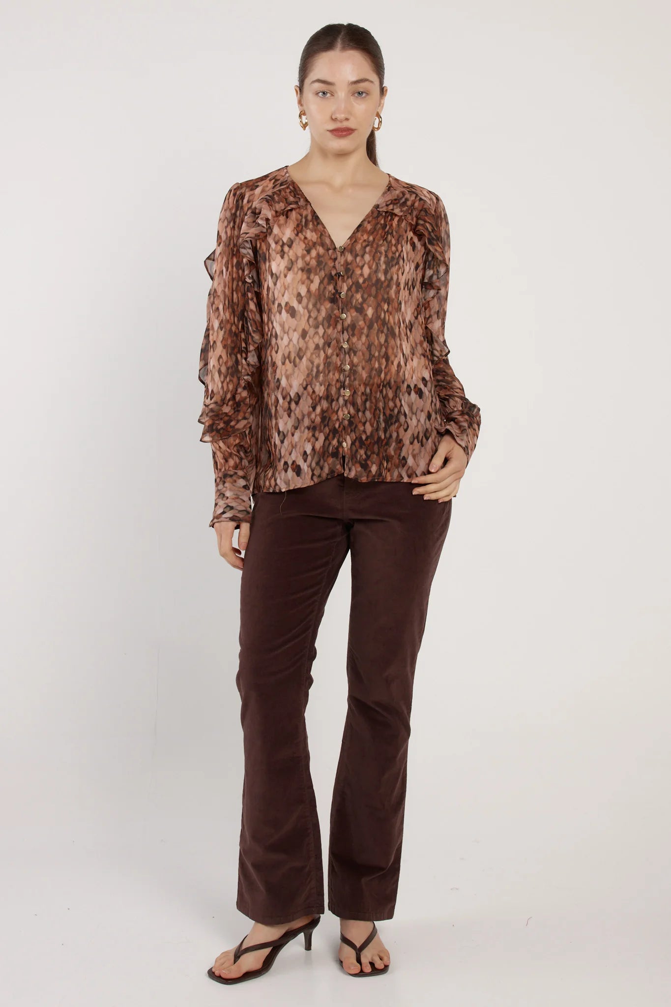 Odette Ruffle Blouse