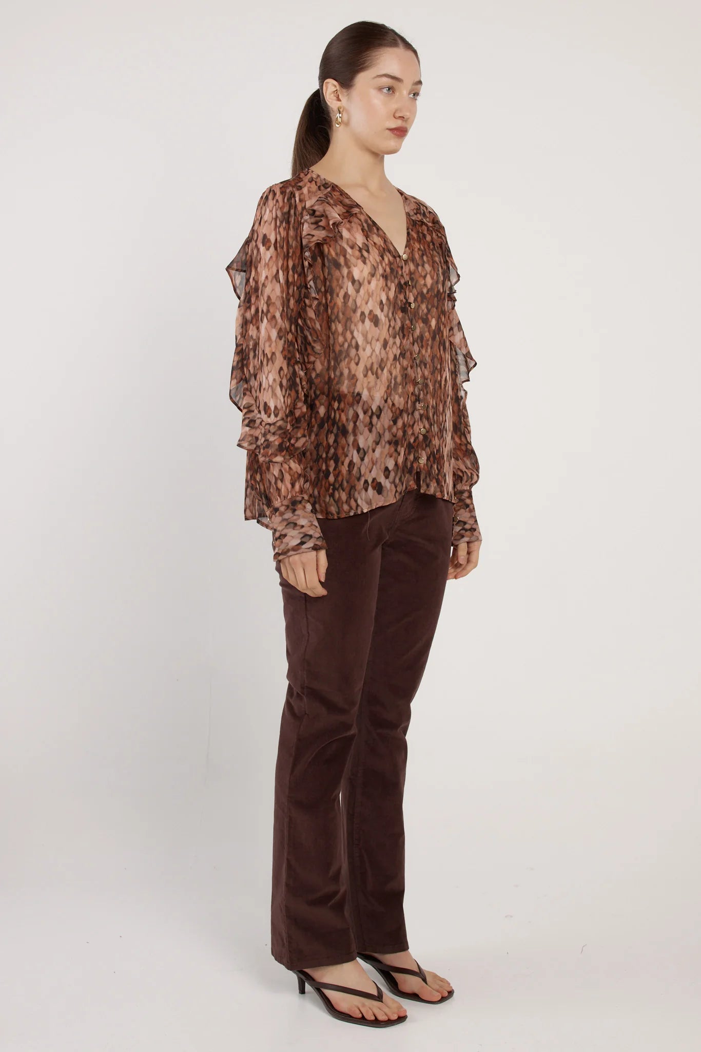 Odette Ruffle Blouse