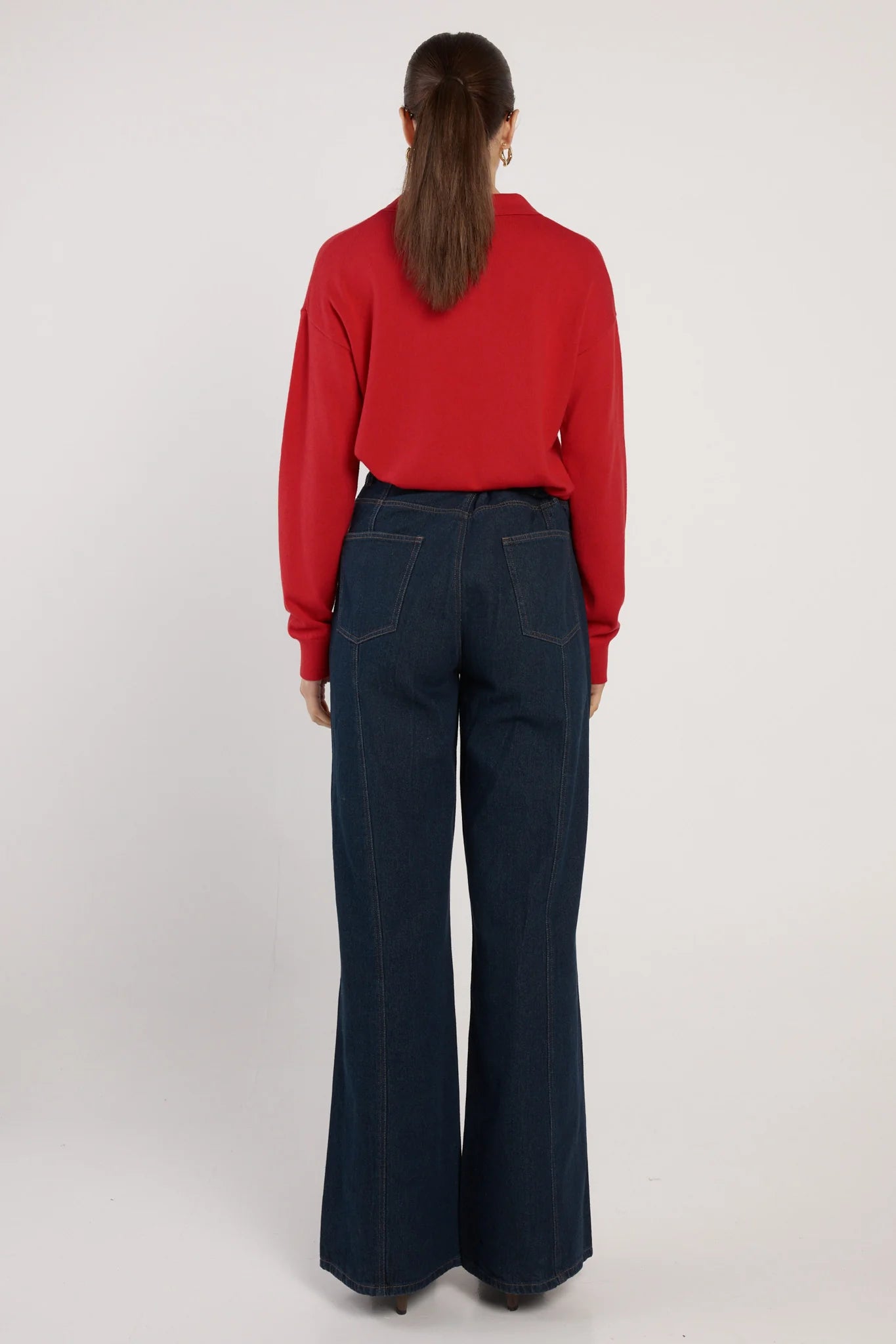 Solenne Polo Knit Red