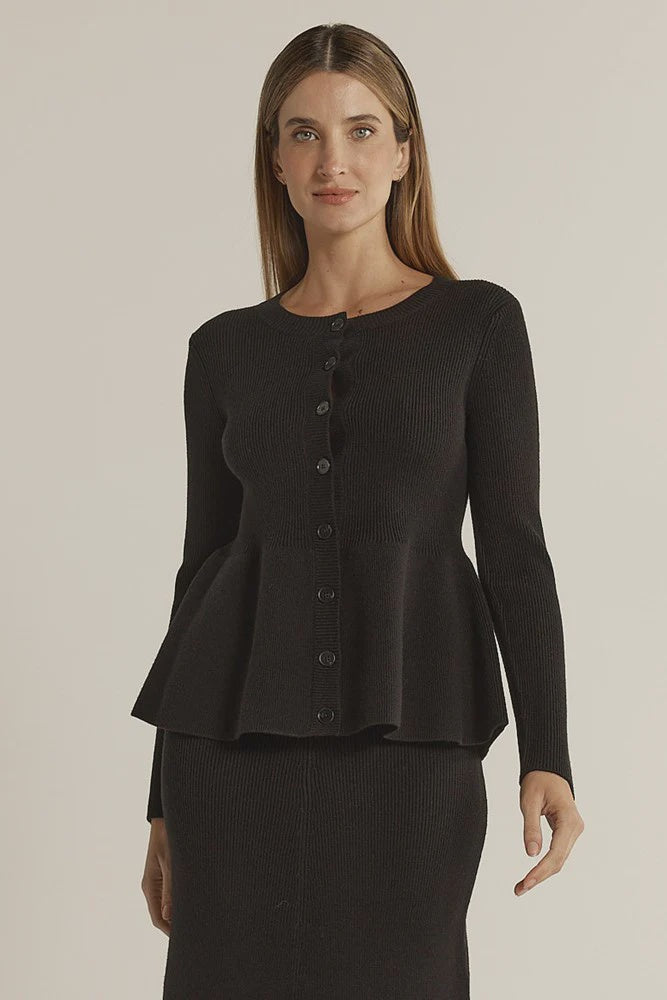 Vale Peplum Cardigan
