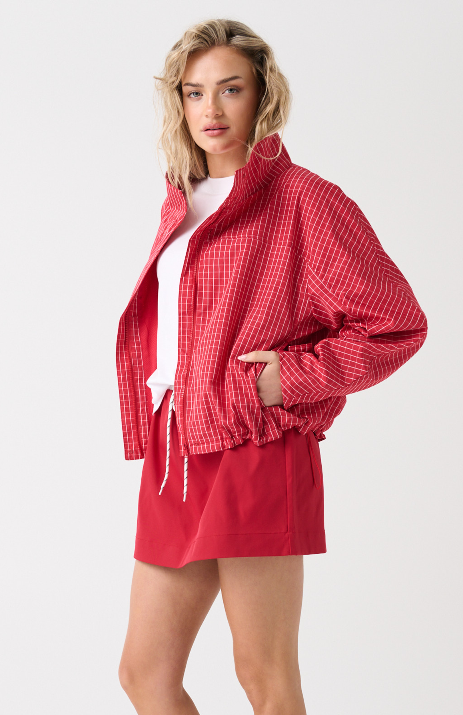 Beau Spray Jacket - Red Check