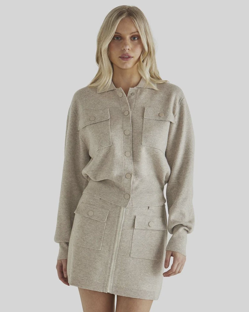 Baldwin Knit Jacket Oatmeal