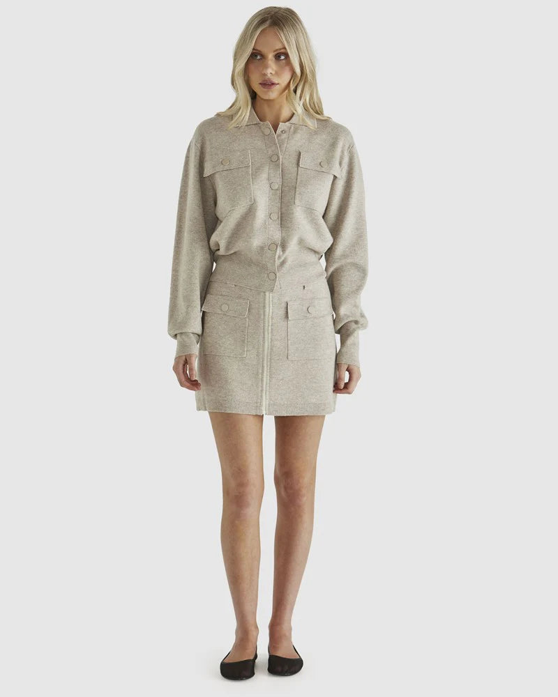 Baldwin Knit Jacket Oatmeal