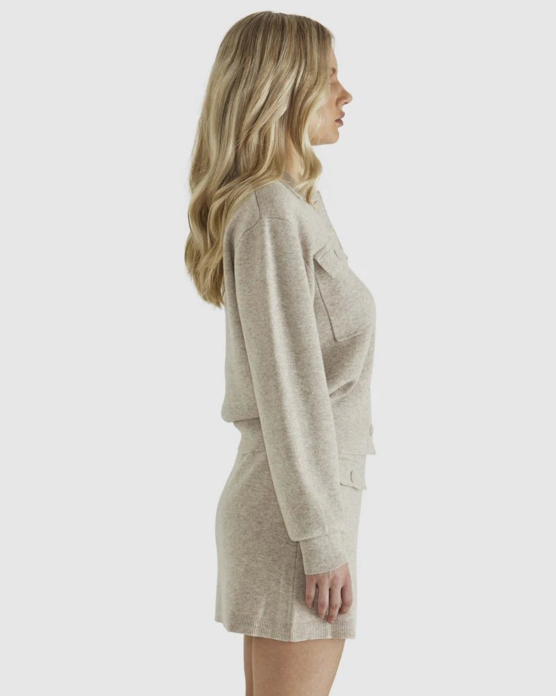 Baldwin Knit Jacket Oatmeal