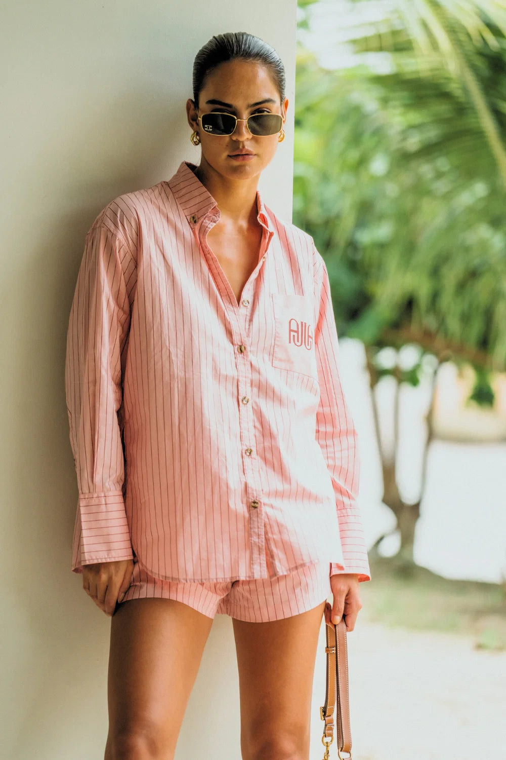 AJJA Pocket Shirt in Blush Pink