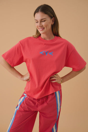 Lobster Oversized Tee Lobster Red
