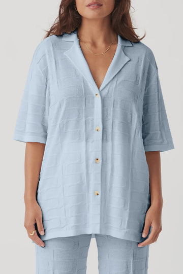 Lara Organic Cotton Shirt Sky Blue