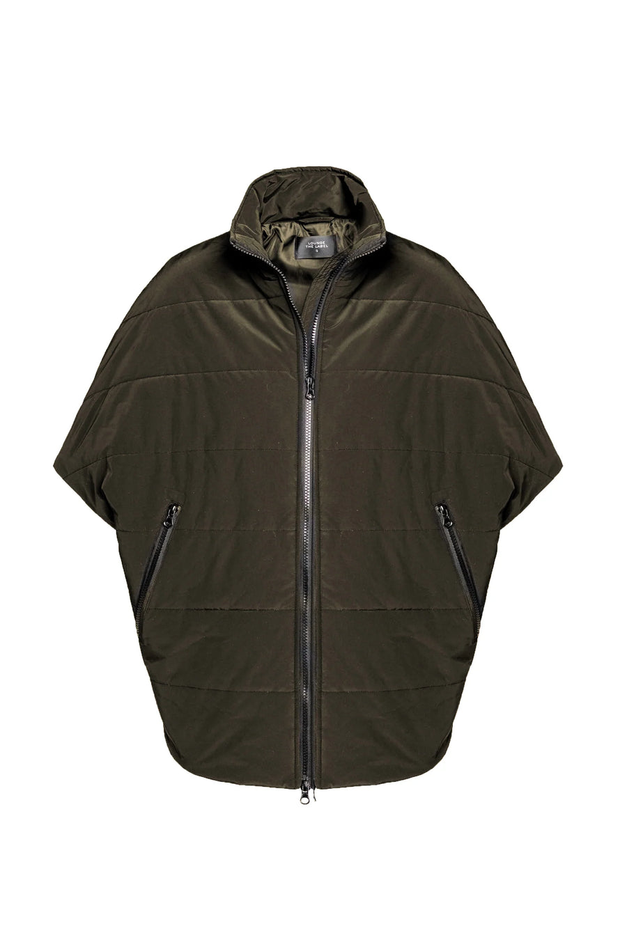Quilted Zip Front Vest Collodi Olive