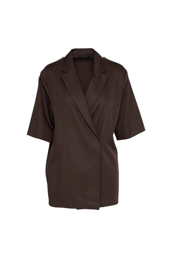Santorini Single Breasted Jacket Espresso