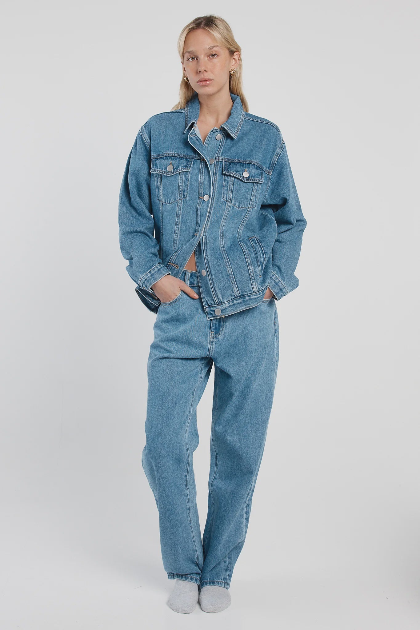 Kalani Straight Leg Jeans Classic Blue