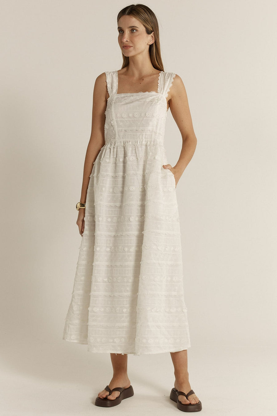Sierra Lace Dress White