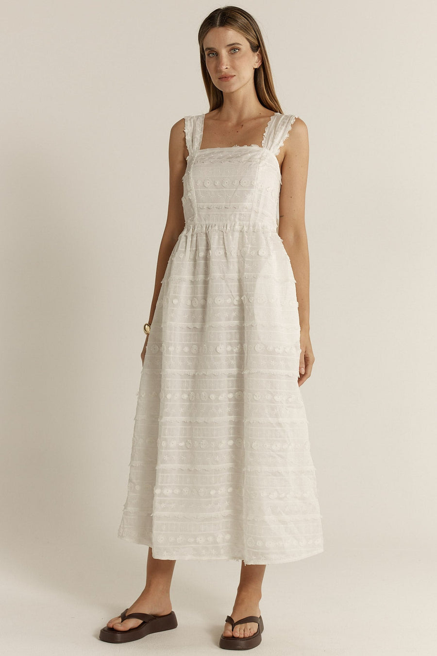Sierra Lace Dress White