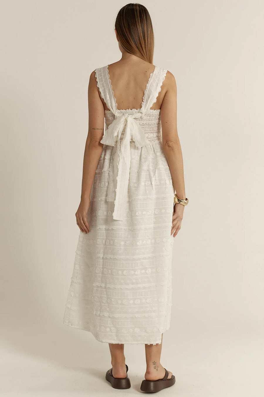Sierra Lace Dress White