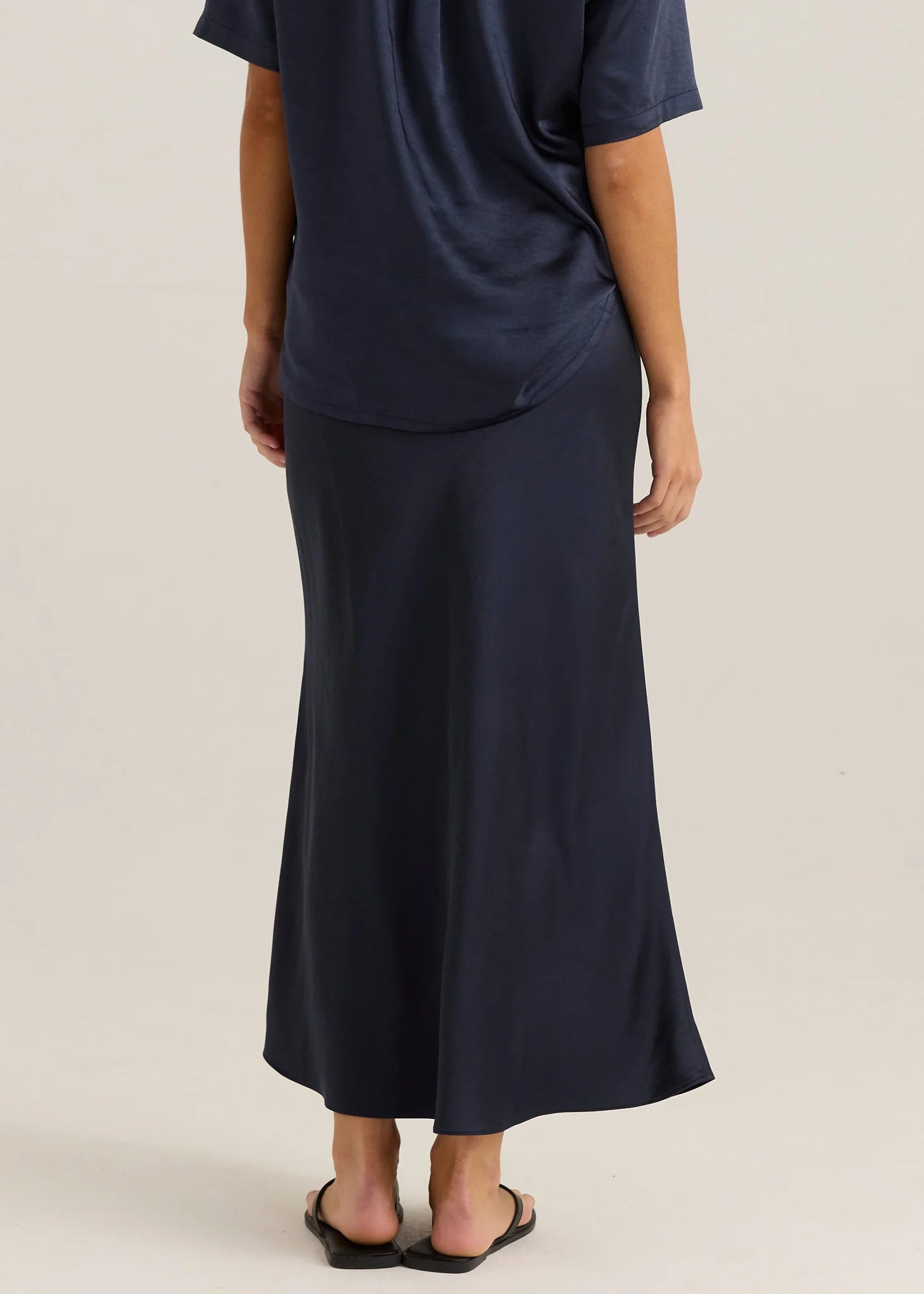 Jasper Slip Skirt Navy