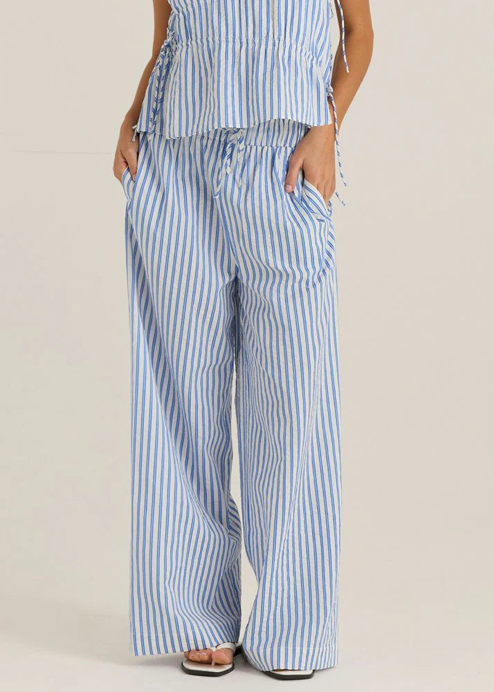Aziza Pant Blue /White Stripe