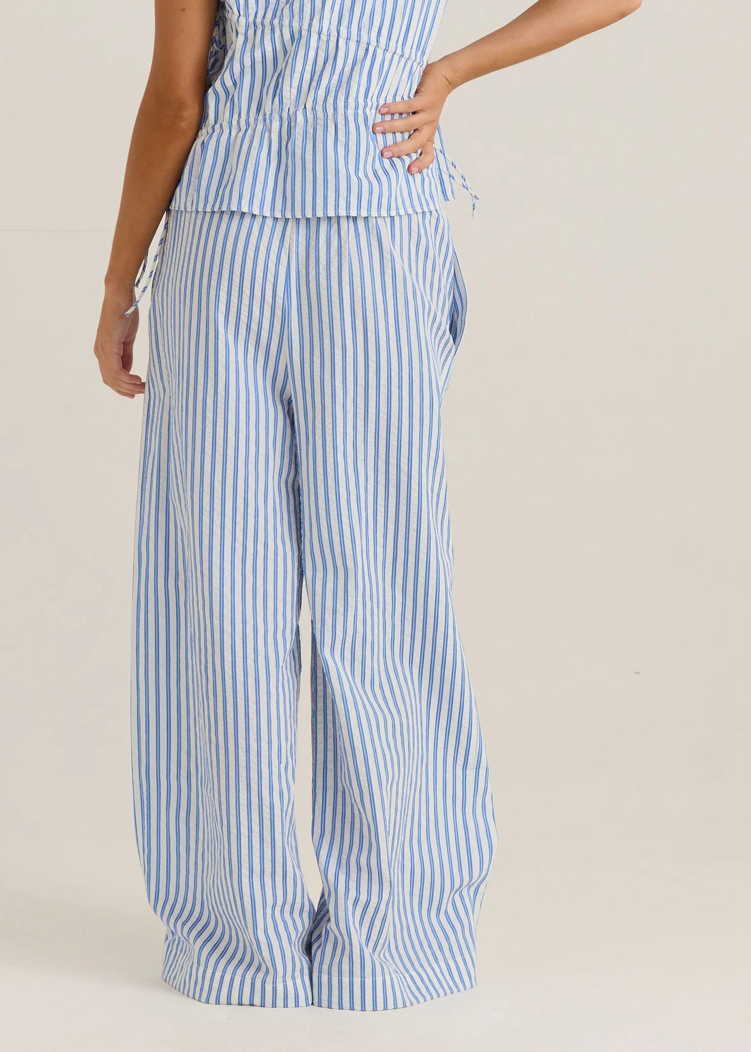 Aziza Pant Blue /White Stripe