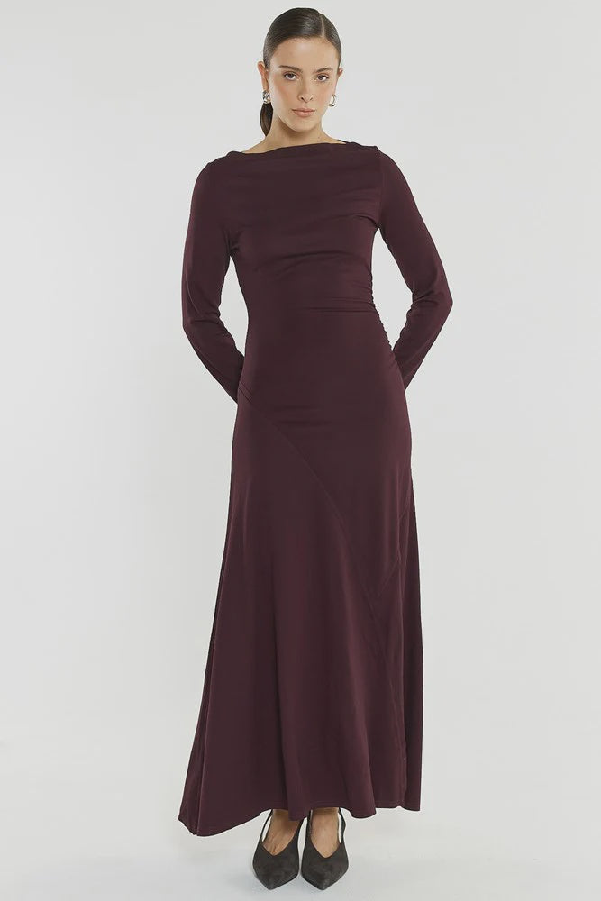 Jade Seamed Jersey Dress