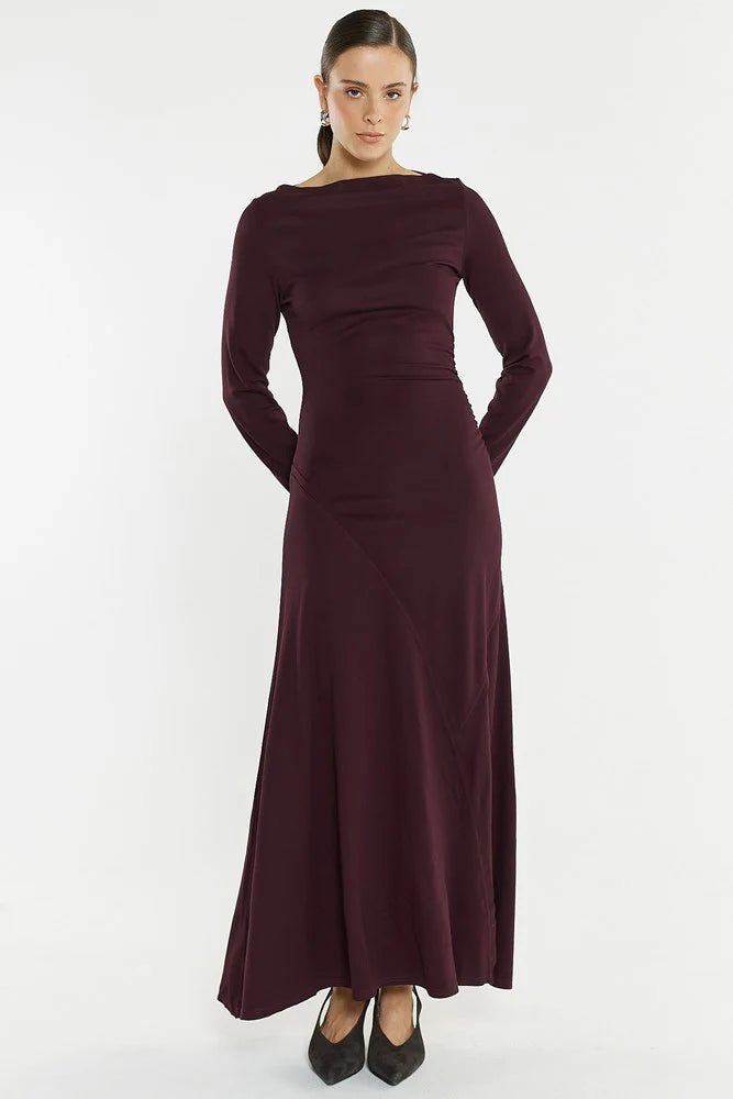 Jade Seamed Jersey Dress