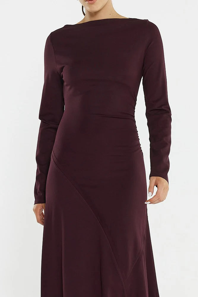 Jade Seamed Jersey Dress