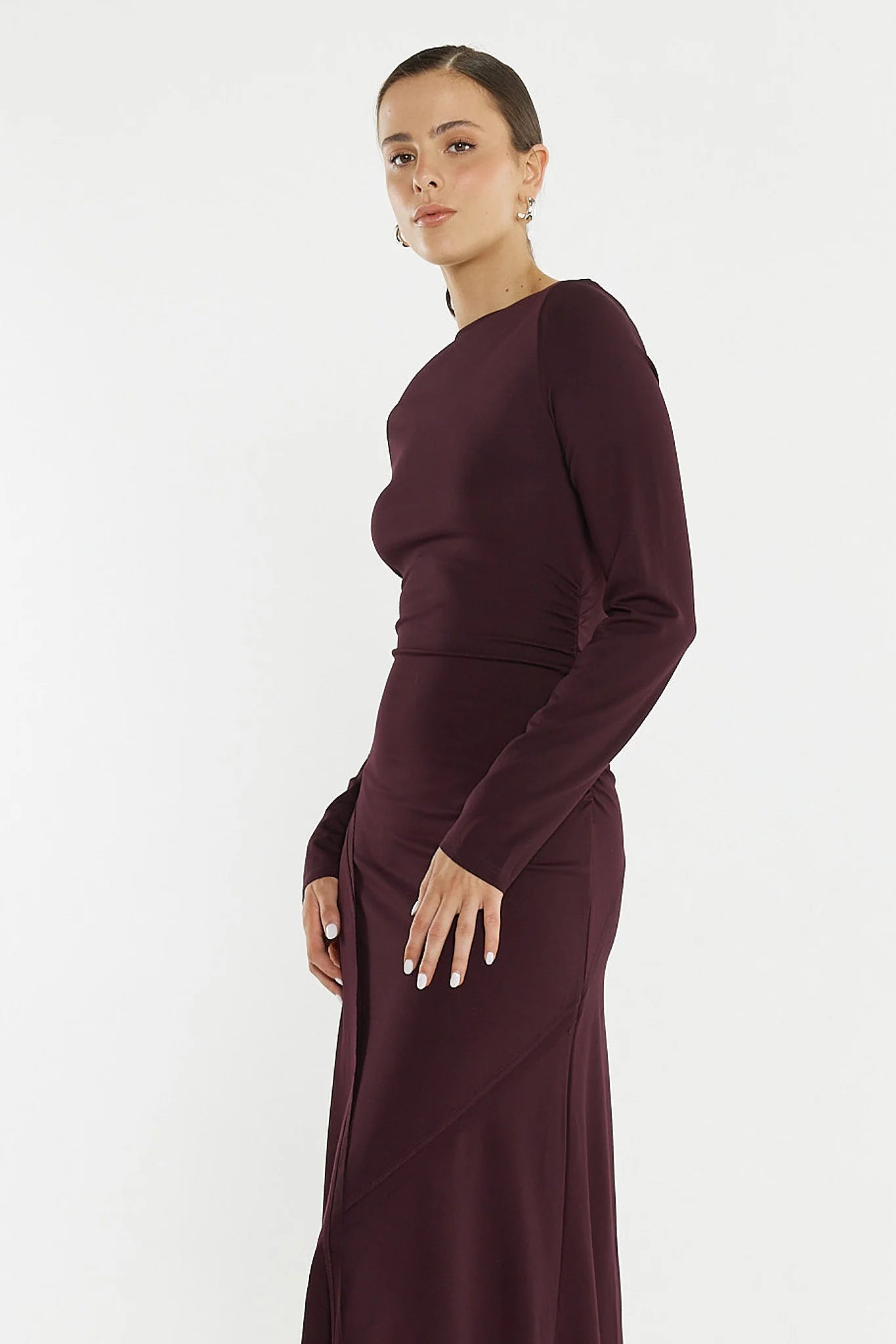 Jade Seamed Jersey Dress
