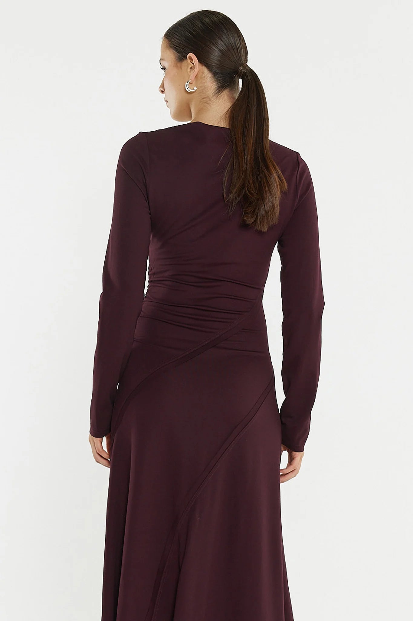 Jade Seamed Jersey Dress