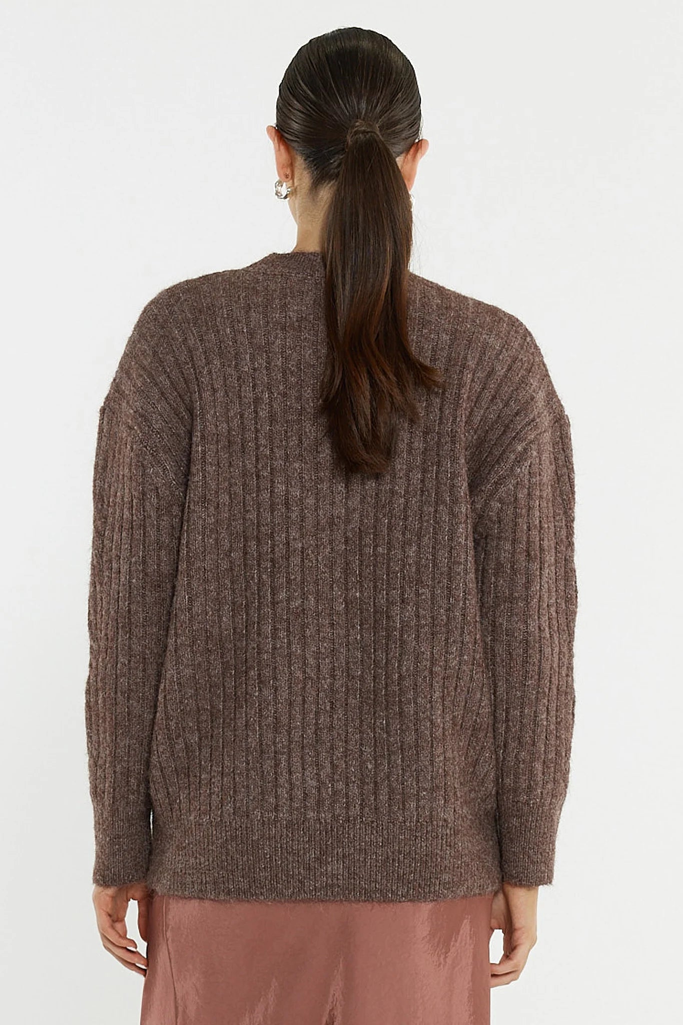 Kira Cable Jumper Dusty Rose
