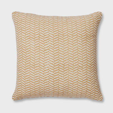 Kyra Ochre Block Print Cushion