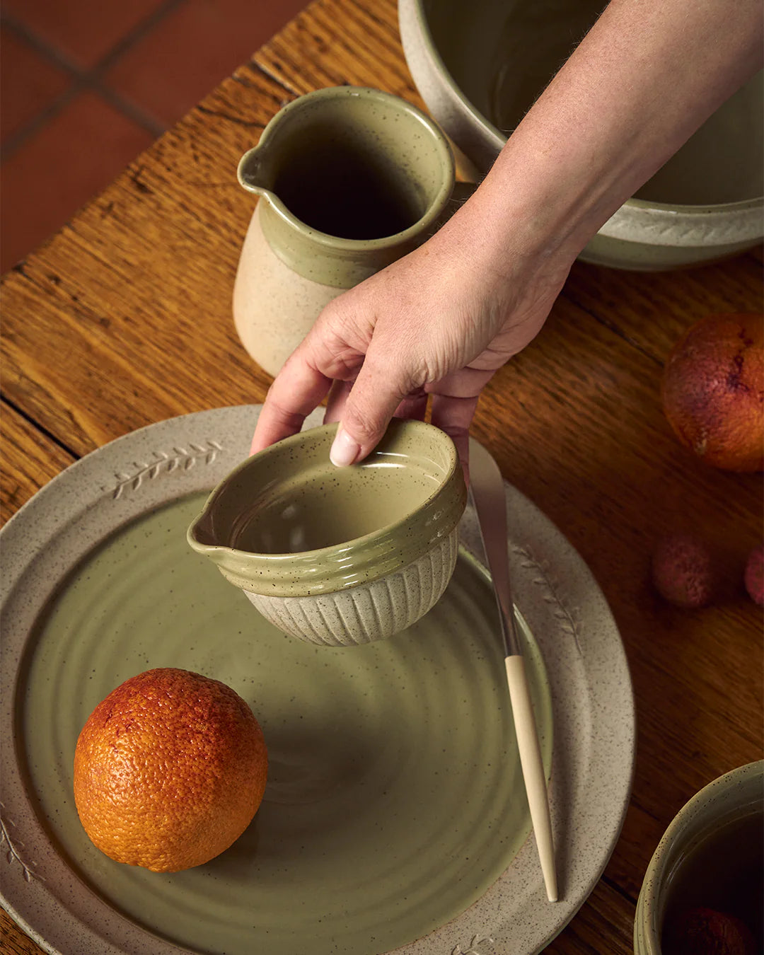 Kitchen Life Platter 30cm Peppercorn