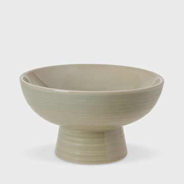 Ceramic Sage Green Pedestal Bowl