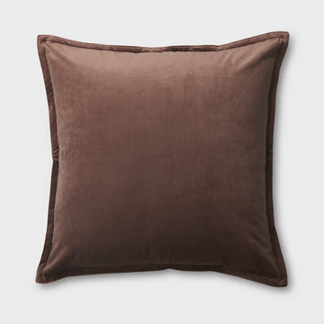 Mira Velvet Cushion Mocha