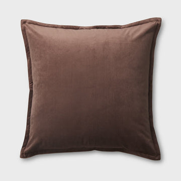 Mira Velvet Cushion - Mocha
