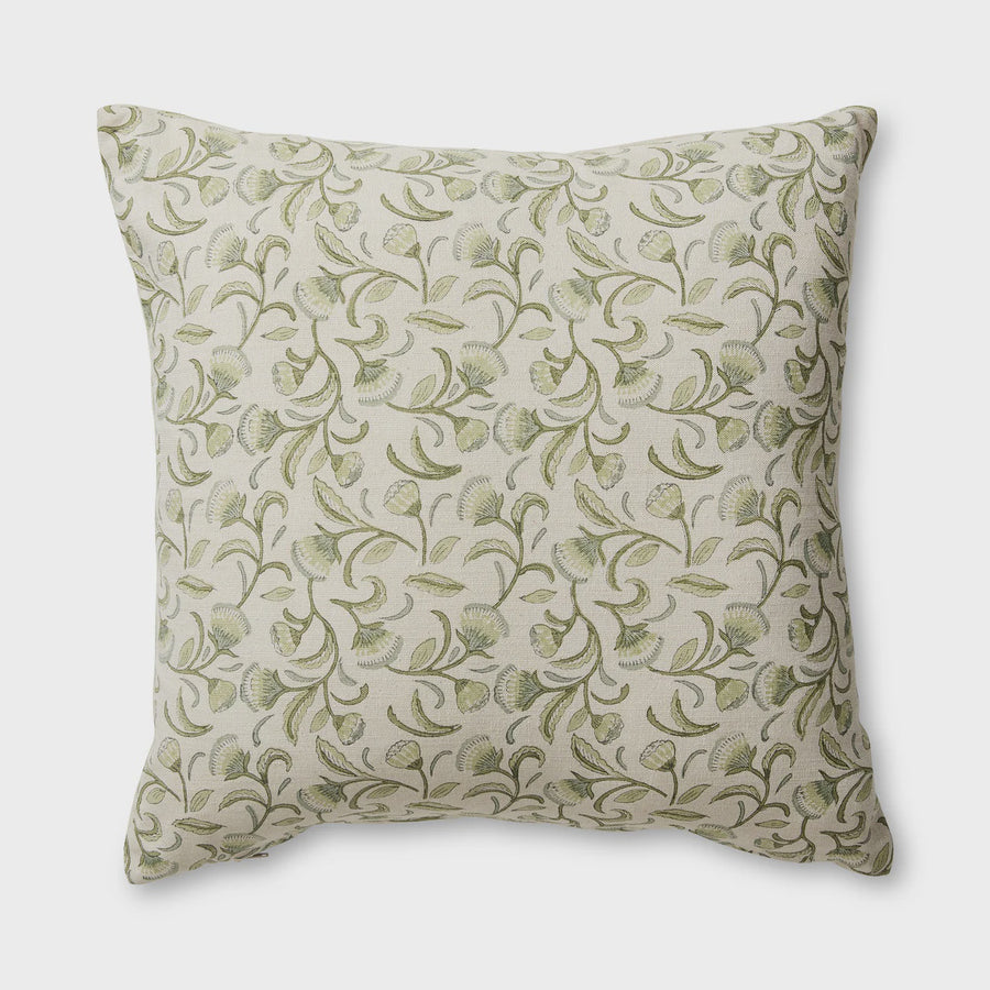 Lalita Green Block Cushion 50cm