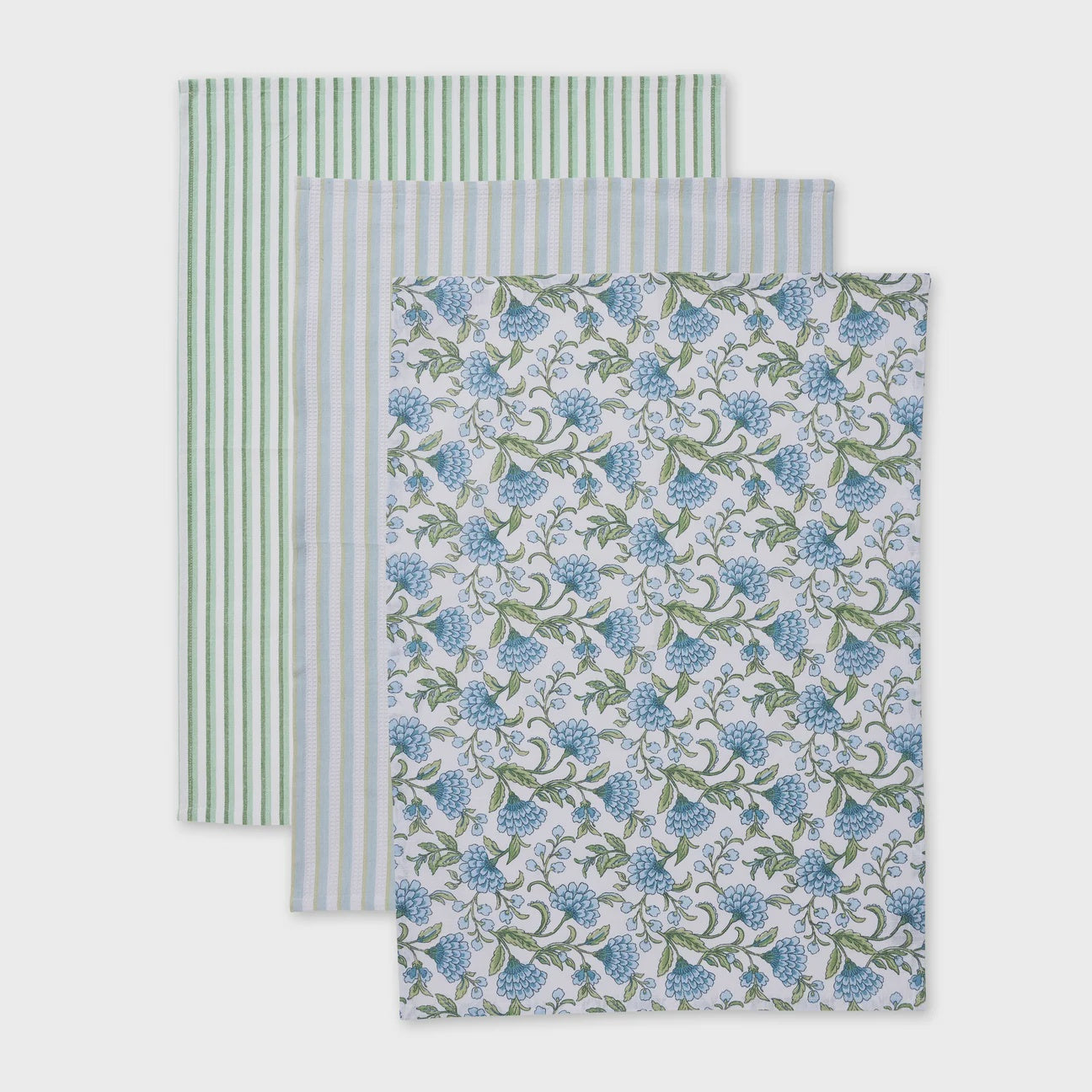 Georgia Blue/GreenTea Towel Pack 3